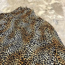 画像4: ALL OVER LEOPARD PATTERN HI NECK L/S TOPS / Mens L (4)