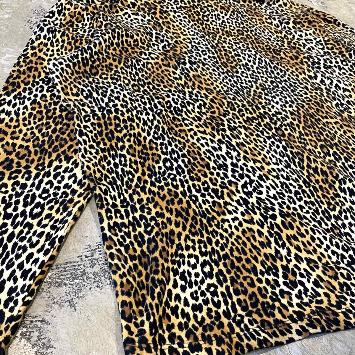 画像5: ALL OVER LEOPARD PATTERN HI NECK L/S TOPS / Mens L (5)