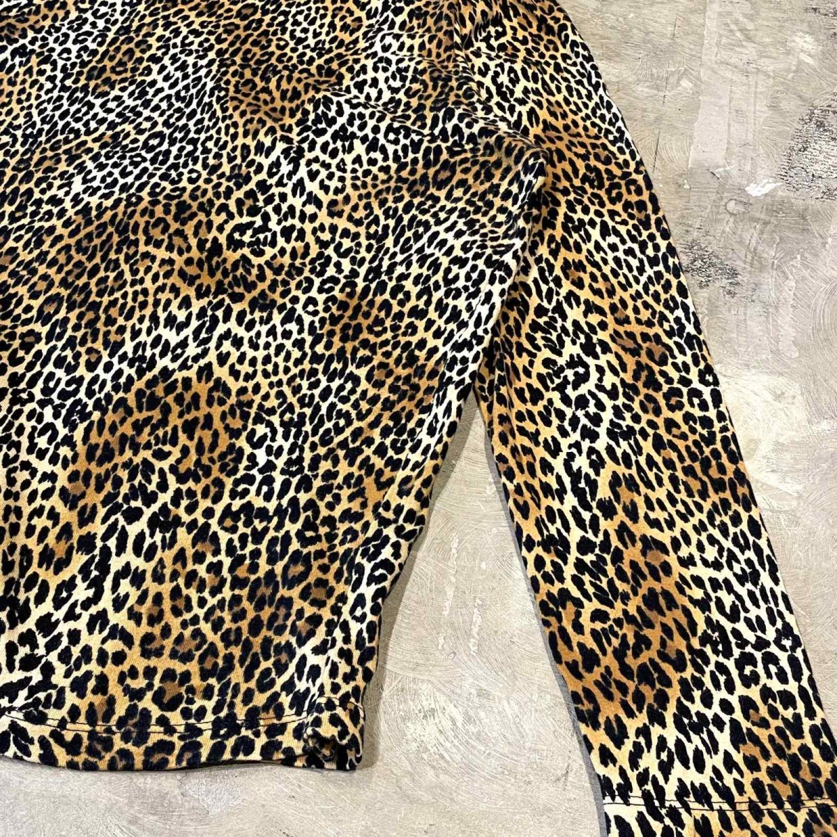 画像6: ALL OVER LEOPARD PATTERN HI NECK L/S TOPS / Mens L (6)
