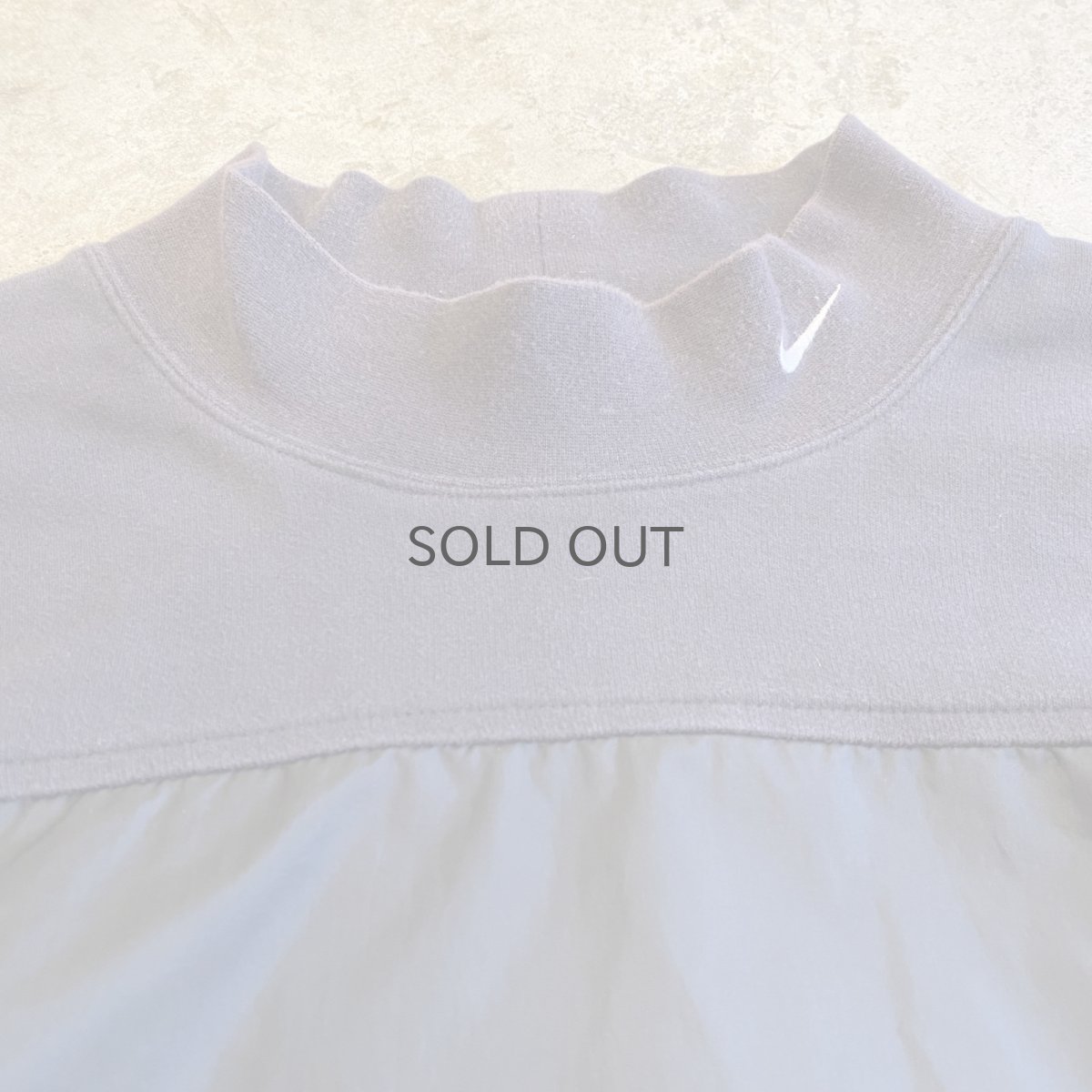 画像3: 【NIKE】MOCK NECK DESIGN NYLON L/S TOPS / Ladies 2XL  (3)