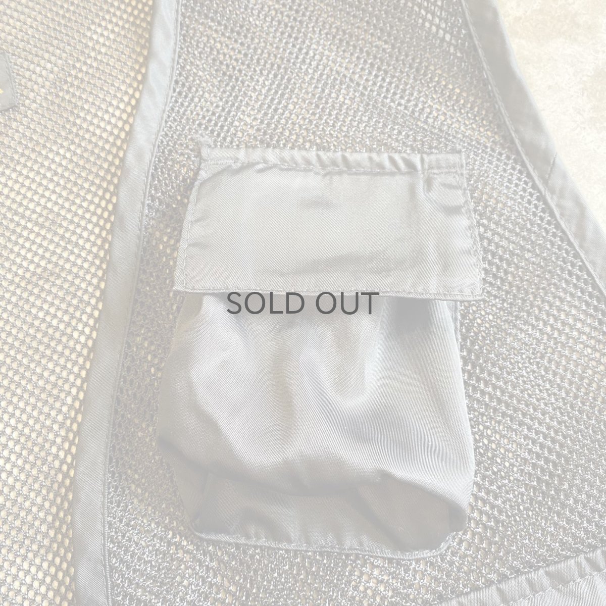 画像6: 5 POCKET DESIGN BLACK COLOR MESH FISHING VEST / Ladies M (6)