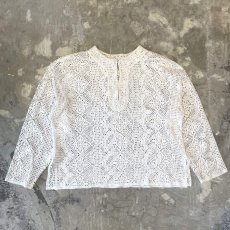 画像1: HALF HOOK UP STAND COLLAR MESH L/S SHIRT / Mens L (1)