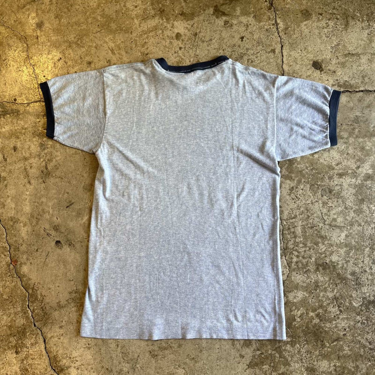 画像2: 70's【CHAMPION】FRONT ROUND LOGO PRINT DESIGN COLLEGE LINGER S/S TEE / Ladies M (2)