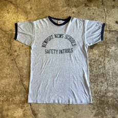 画像1: 70's【CHAMPION】FRONT ROUND LOGO PRINT DESIGN COLLEGE LINGER S/S TEE / Ladies M (1)