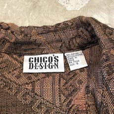 画像10: ALL OVER ARTISTIC PATTERN L/S SHIRT / Mens M / MADE IN INDIA (10)