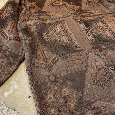 画像5: ALL OVER ARTISTIC PATTERN L/S SHIRT / Mens M / MADE IN INDIA (5)