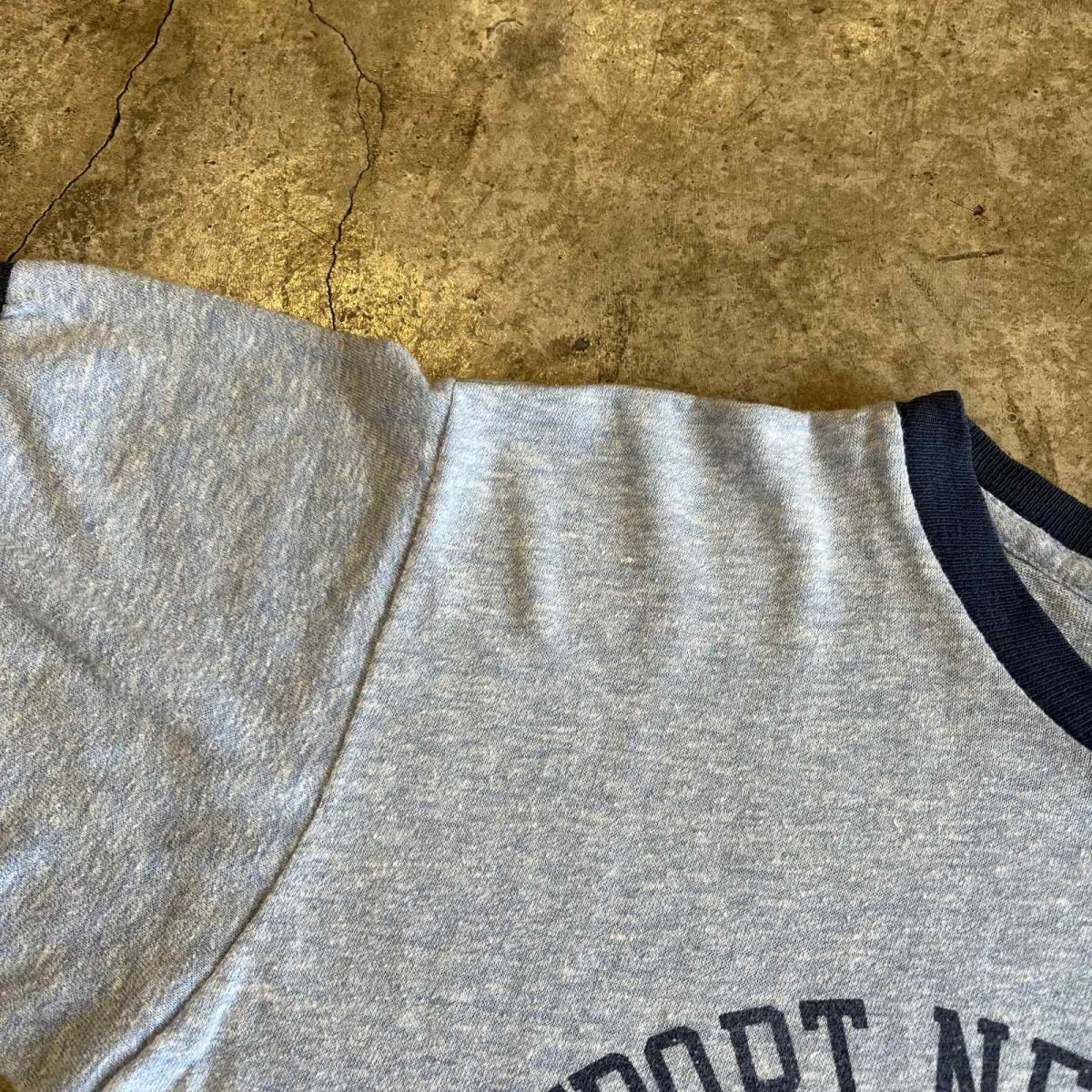 画像9: 70's【CHAMPION】FRONT ROUND LOGO PRINT DESIGN COLLEGE LINGER S/S TEE / Ladies M (9)