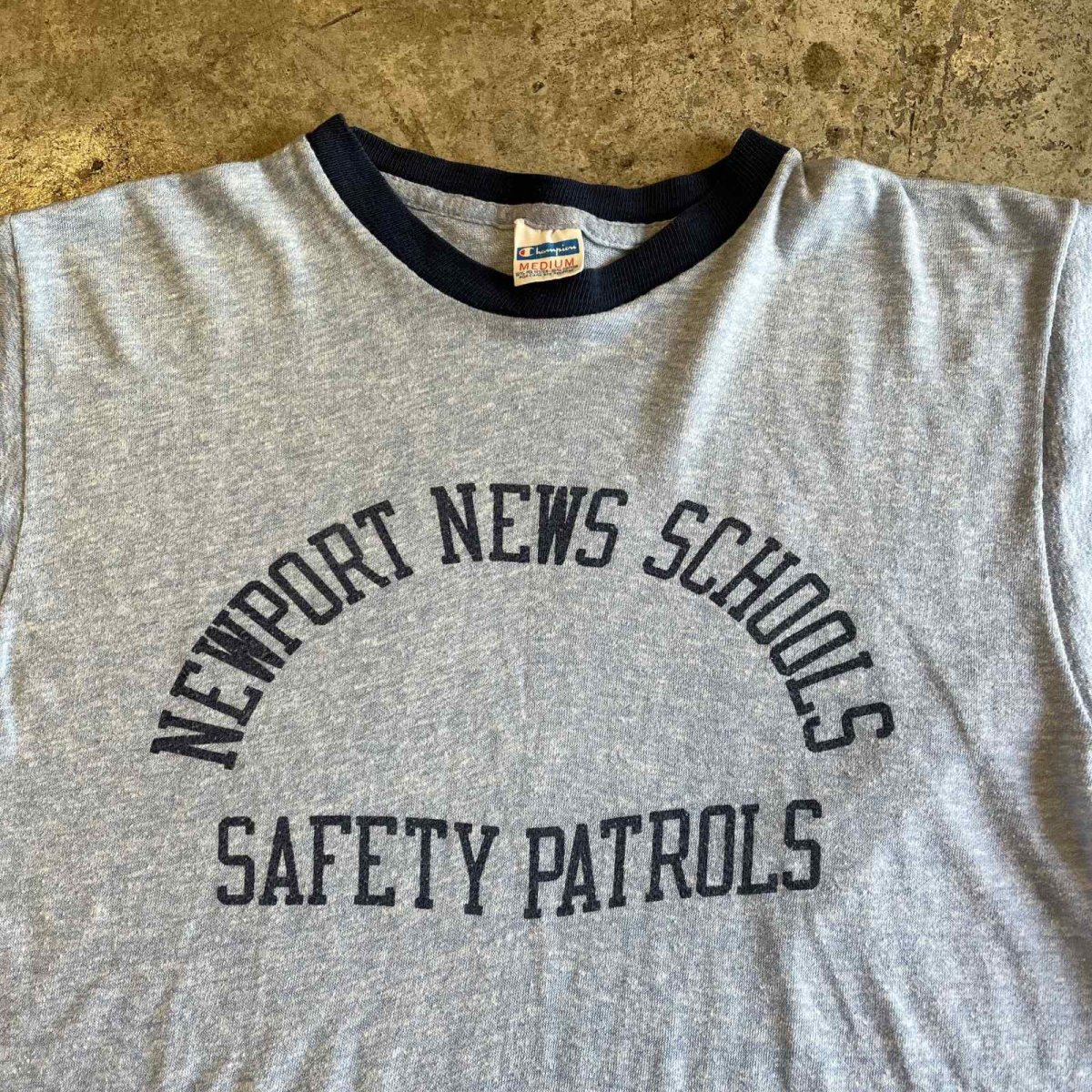 画像7: 70's【CHAMPION】FRONT ROUND LOGO PRINT DESIGN COLLEGE LINGER S/S TEE / Ladies M (7)