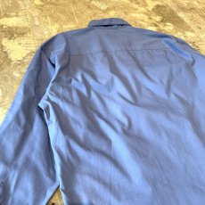画像9: BLUE COLOR FRONT FRILL L/S SHIRT / Mens M~L (9)