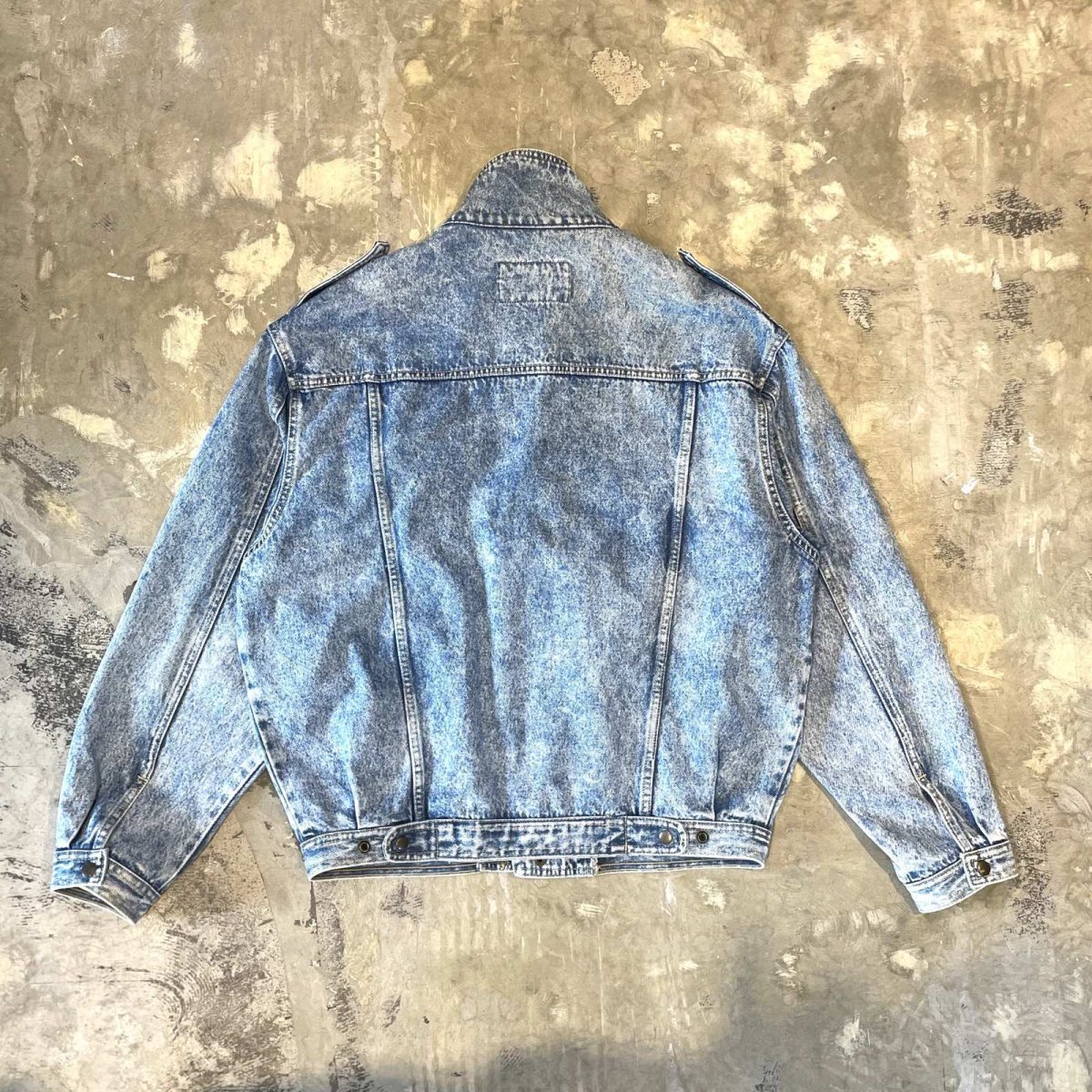 画像3: FRONT FLAP MULTI POCKET HI-NECK DENIM JACKET / Mens XL (3)