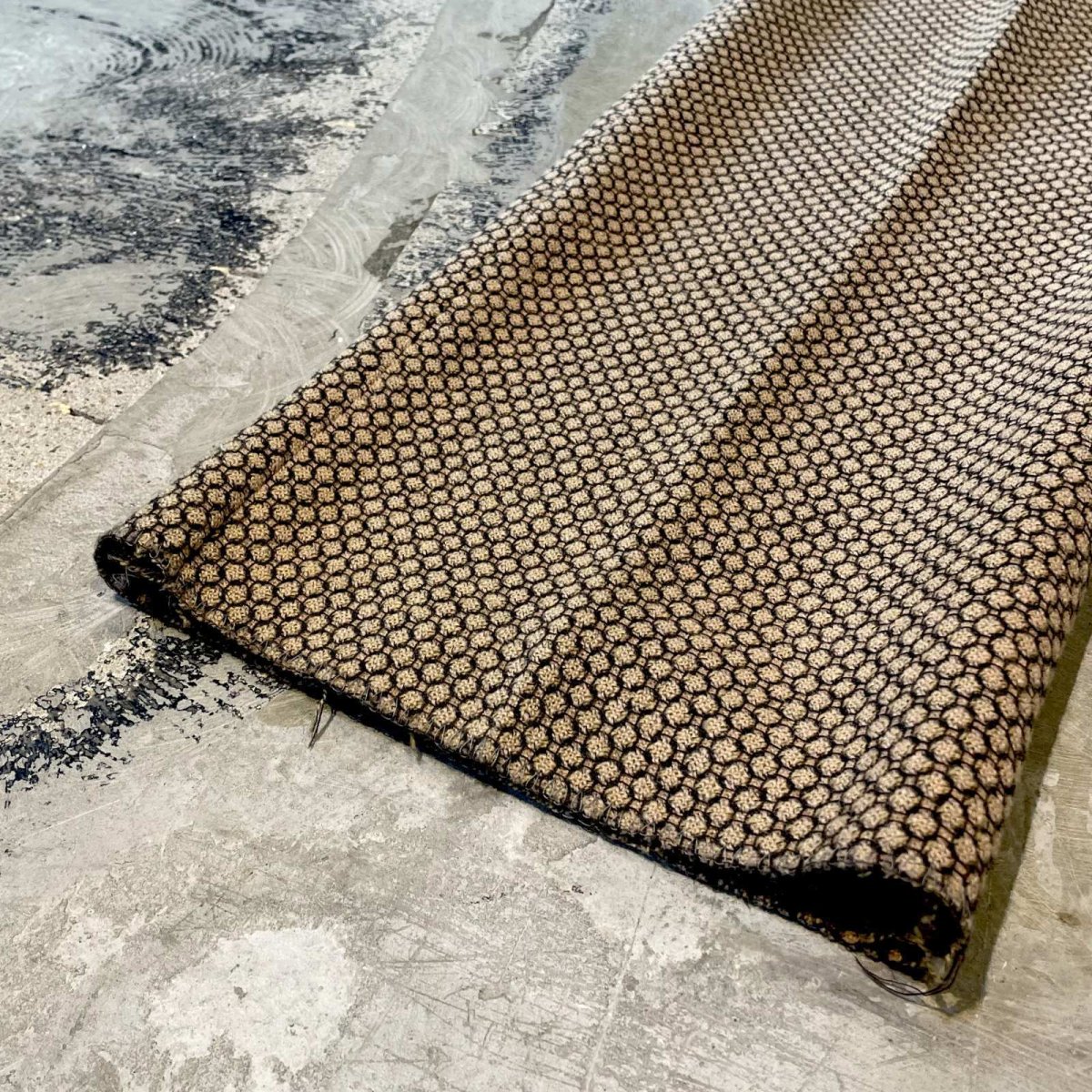 画像8: ALL OVER PATTERN STRAIGHT SILHOUETTE SLACKS / W29 (8)