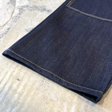 画像8: 【WONDERGROUND】DOUBLE KNEE WIDE SILHOUETTE DENIM PANTS / BLUE / OS (8)
