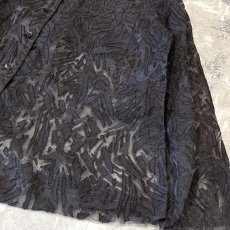 画像6: ALL OVER PATTERN SHEER SHIRT JACKET / Mens L (6)