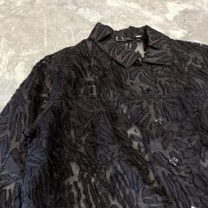 画像3: ALL OVER PATTERN SHEER SHIRT JACKET / Mens L (3)