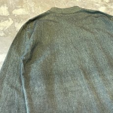 画像9: ASYMMETRY FRONT STAND COLLAR L/S SHIRT / Mens XXL / MADE IN NEPAL (9)