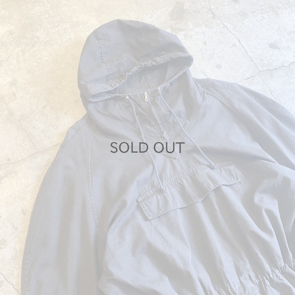 画像3: OLD BLACK COLOR FRONT POCKET DESIGN ANORAK HOODIE L/S TOPS / Ladies L (3)