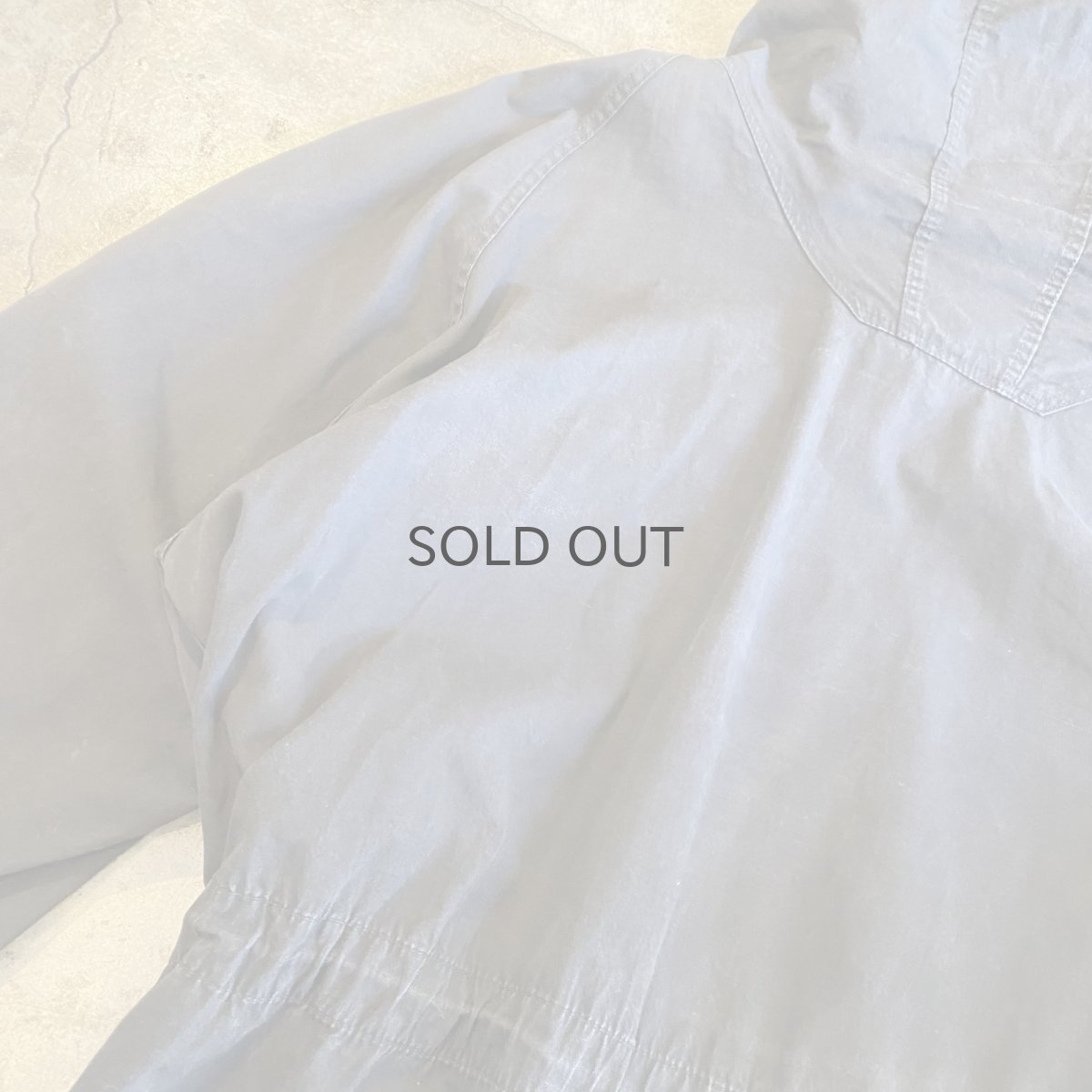 画像13: OLD BLACK COLOR FRONT POCKET DESIGN ANORAK HOODIE L/S TOPS / Ladies L (13)