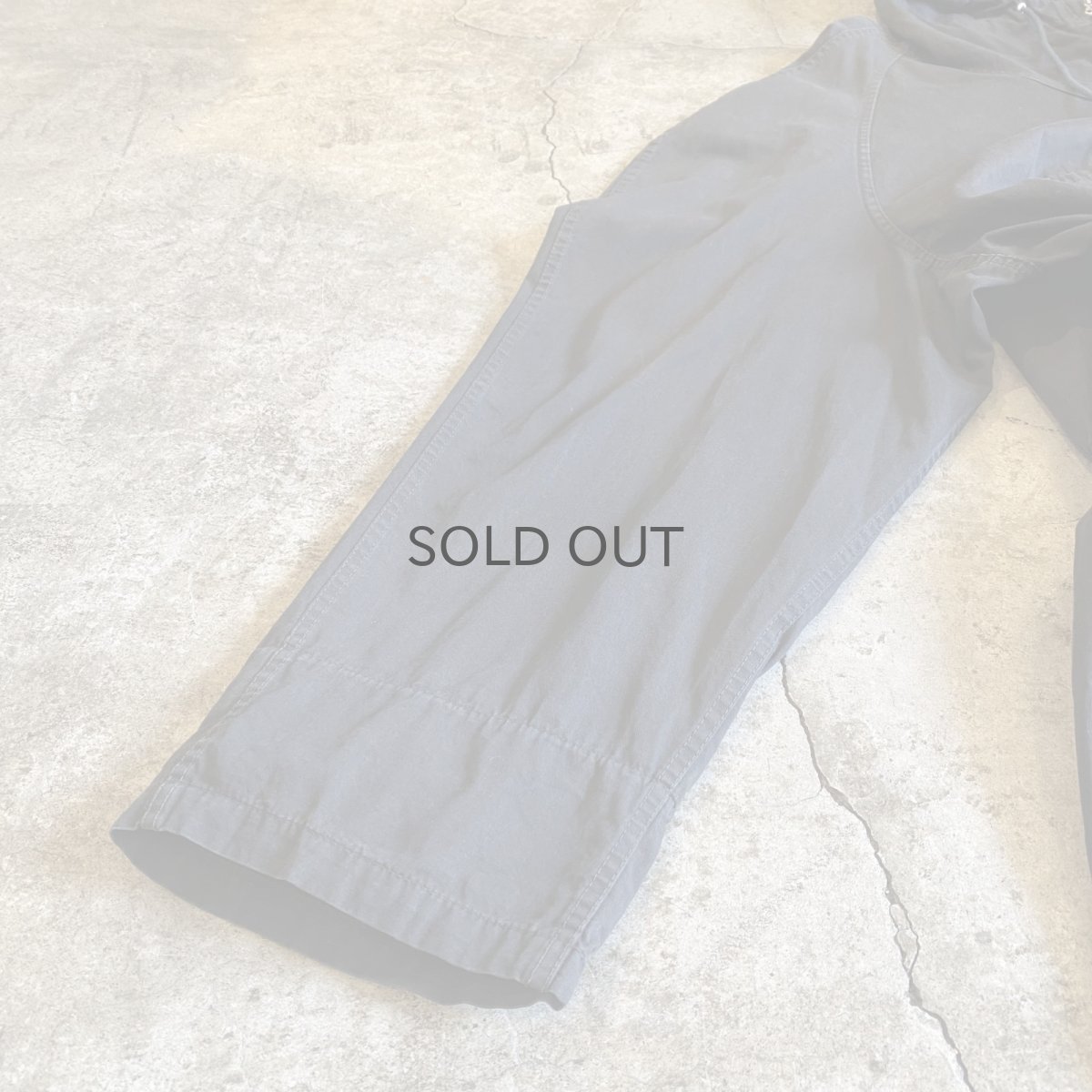 画像7: OLD BLACK COLOR FRONT POCKET DESIGN ANORAK HOODIE L/S TOPS / Ladies L (7)