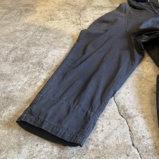 画像7: OLD BLACK COLOR FRONT POCKET DESIGN ANORAK HOODIE L/S TOPS / Ladies L (7)