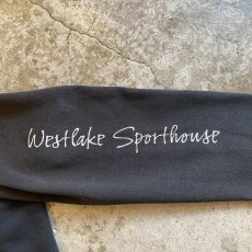 画像7: OLD FRONT SLEEVE LOGO PRINTED DESIGN BLACK COLOR SWEAT / Ladies L / MADE IN USA (7)