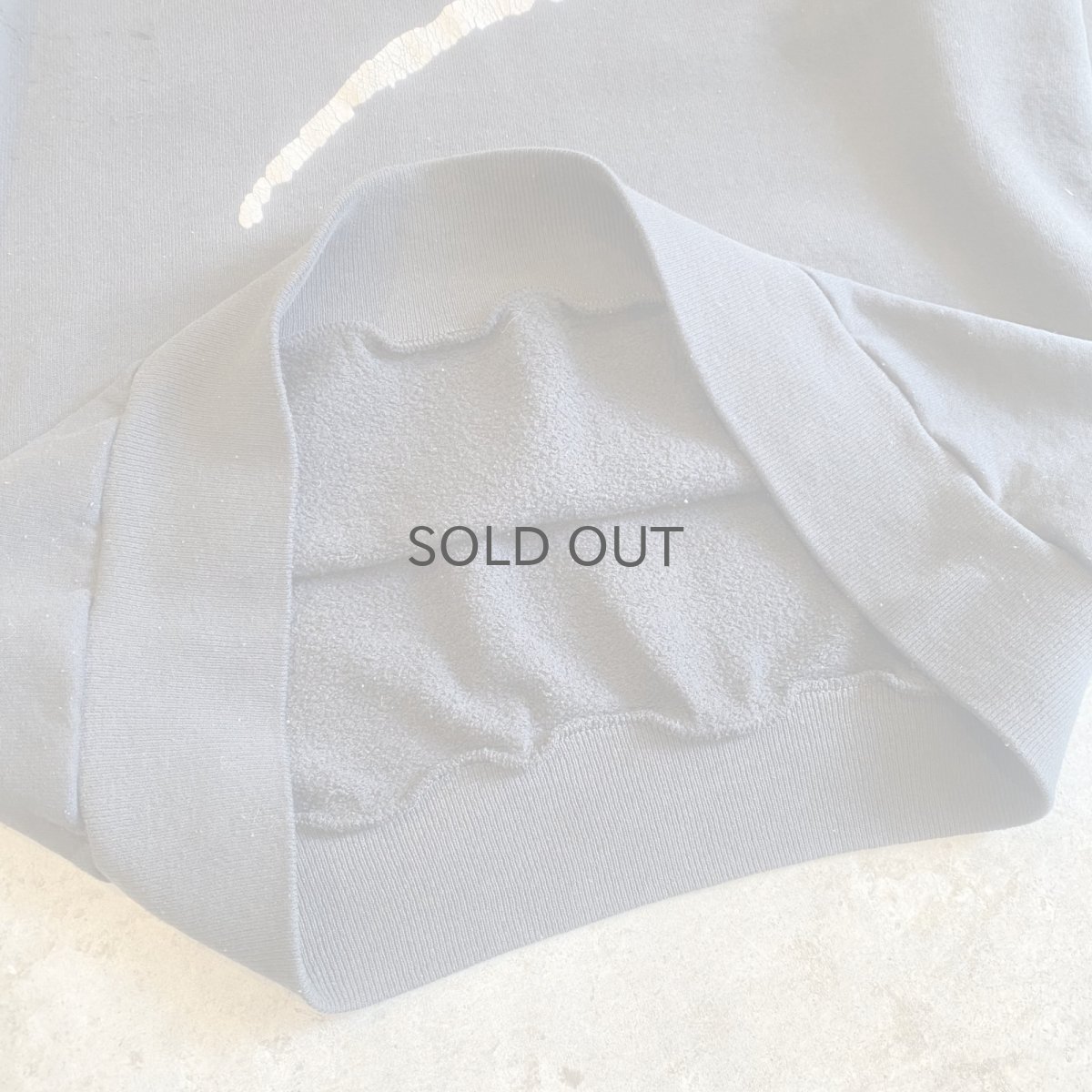 画像9: OLD FRONT SLEEVE LOGO PRINTED DESIGN BLACK COLOR SWEAT / Ladies L / MADE IN USA (9)