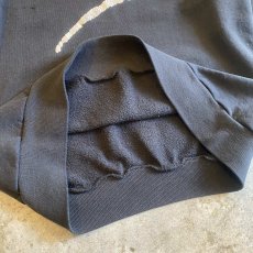 画像9: OLD FRONT SLEEVE LOGO PRINTED DESIGN BLACK COLOR SWEAT / Ladies L / MADE IN USA (9)