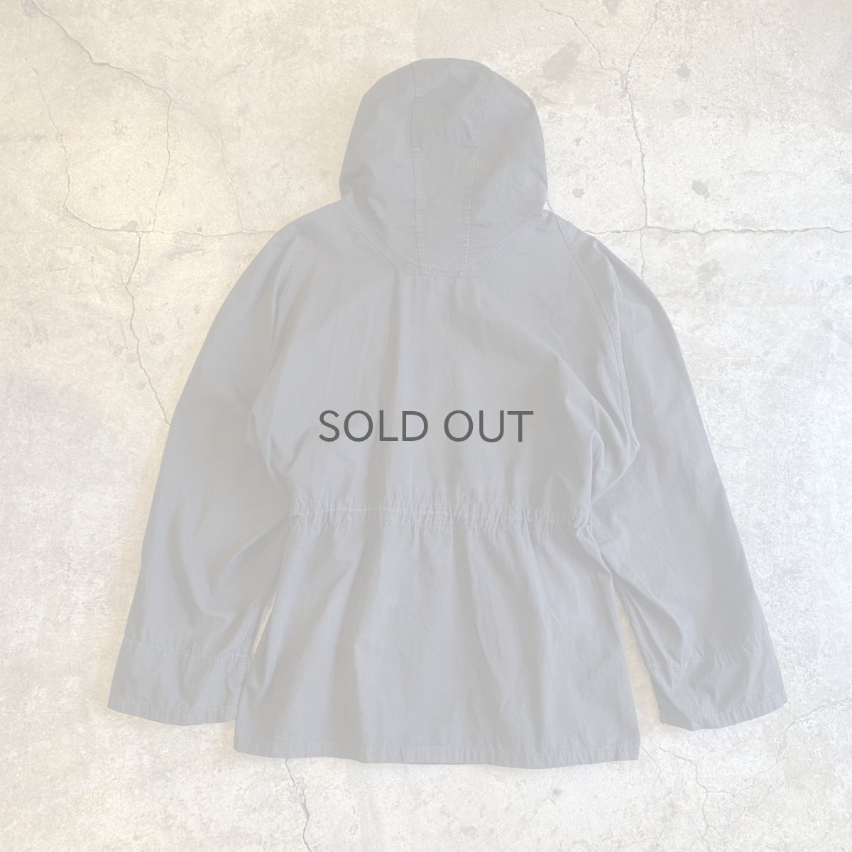 画像2: OLD BLACK COLOR FRONT POCKET DESIGN ANORAK HOODIE L/S TOPS / Ladies L (2)