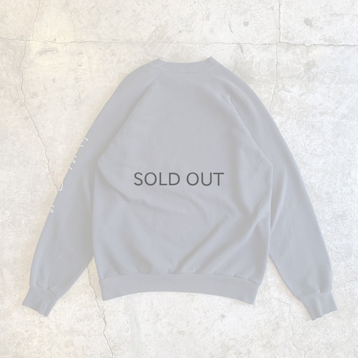 画像2: OLD FRONT SLEEVE LOGO PRINTED DESIGN BLACK COLOR SWEAT / Ladies L / MADE IN USA (2)