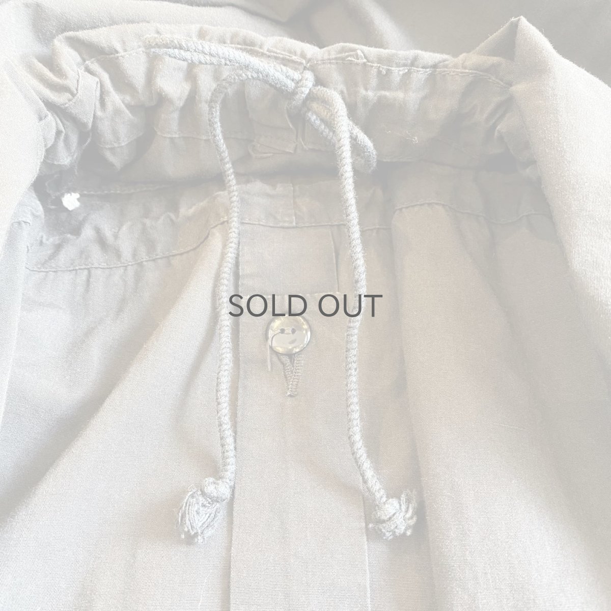 画像8: OLD BLACK COLOR FRONT POCKET DESIGN ANORAK HOODIE L/S TOPS / Ladies L (8)