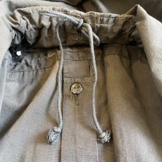 画像8: OLD BLACK COLOR FRONT POCKET DESIGN ANORAK HOODIE L/S TOPS / Ladies L (8)