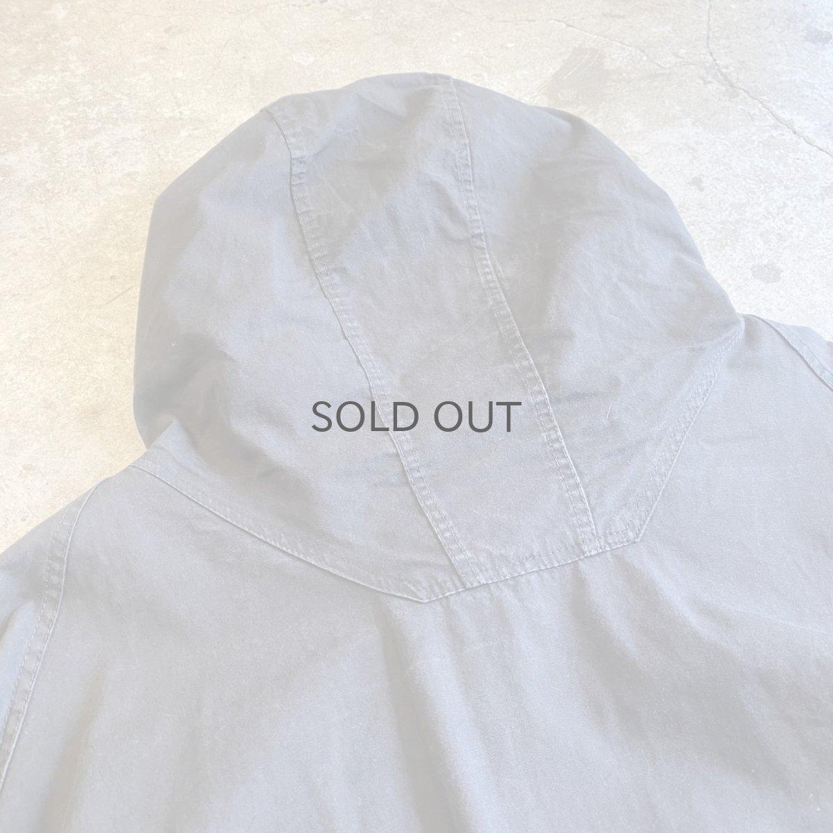 画像12: OLD BLACK COLOR FRONT POCKET DESIGN ANORAK HOODIE L/S TOPS / Ladies L (12)