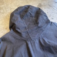 画像12: OLD BLACK COLOR FRONT POCKET DESIGN ANORAK HOODIE L/S TOPS / Ladies L (12)