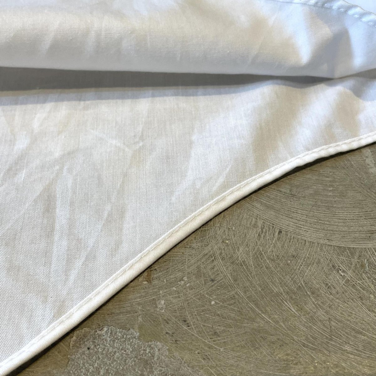 画像8: FELT PATCHED FRONT PLEATED DRESS L/S SHIRT / Mens L (8)