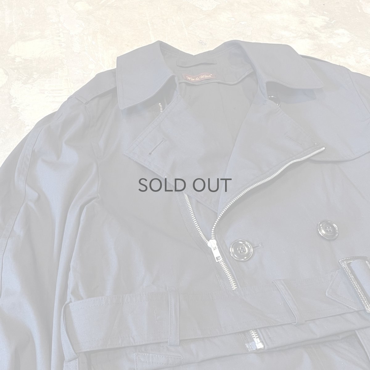画像3: 【Wiz&Witch】"THE U.K" SHORT TRENCH RIDERS JACKET / OS (3)