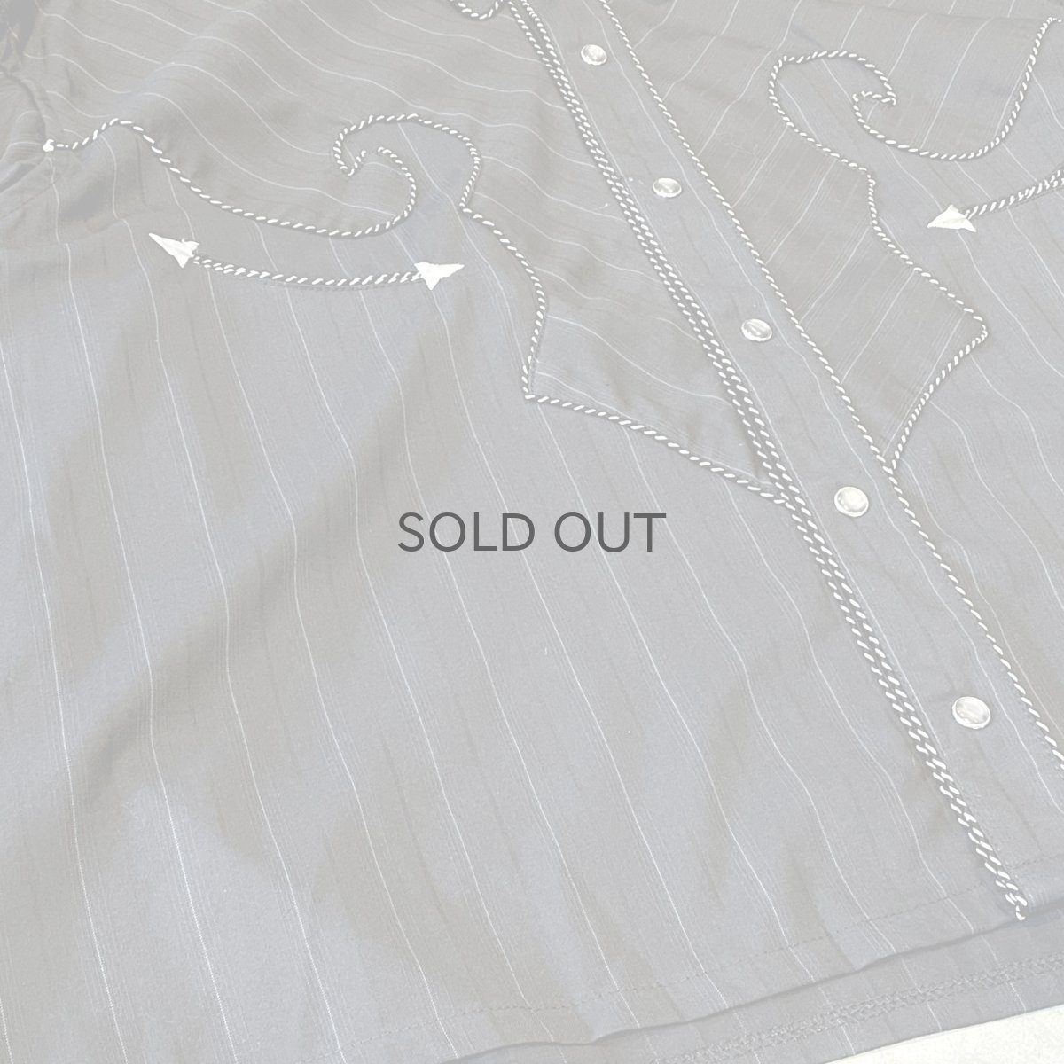 画像5: STRIPE PATTERN BOX SILHOUETTE WESTERN L/S SHIRT / Mens XL (5)