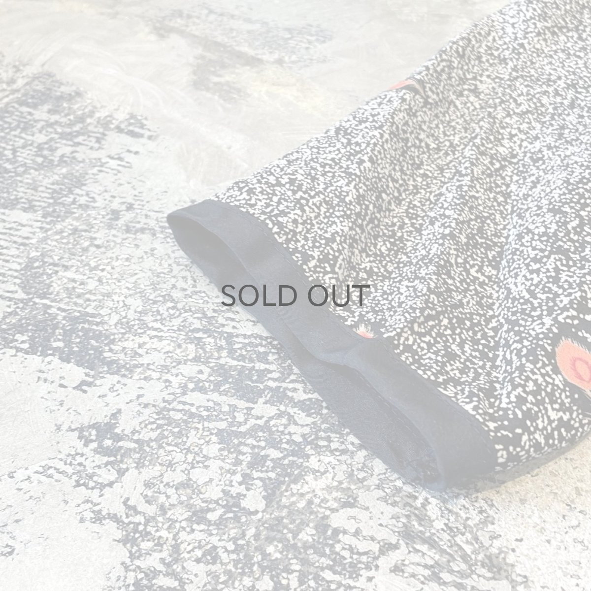 画像7: PEACOCK FEATHER GRAPHIC PATTERN SHEER L/S SHIRT / Mens L (7)