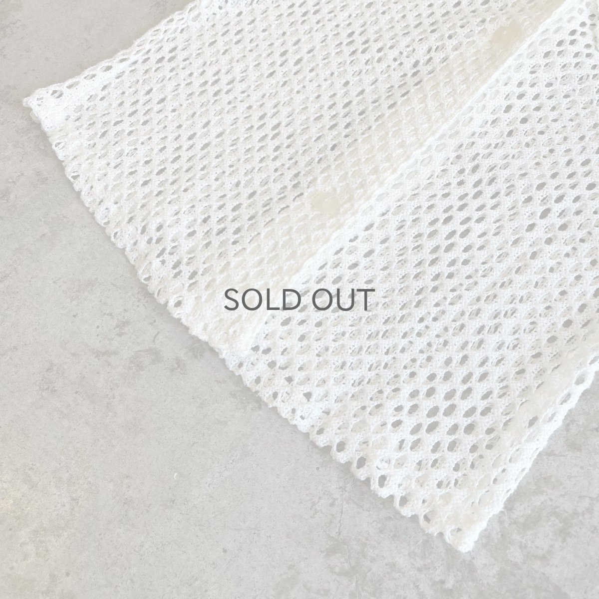 画像4: ALL OVER MESH SHORT DESIGN L/S CARDIGAN  / Ladies M (4)