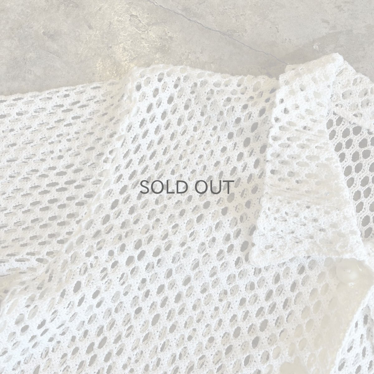 画像10: ALL OVER MESH SHORT DESIGN L/S CARDIGAN  / Ladies M (10)