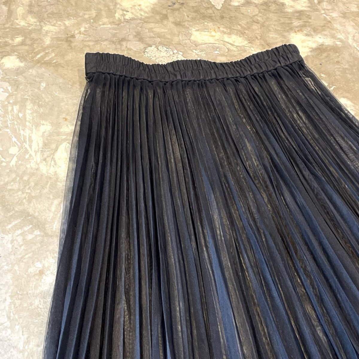 画像3: BLACK COLOR DESIGN TULLE SKIRT / W26~W34 (3)