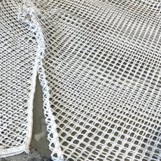 画像5: WHITE COLOR MESH DESIGN L/S TOPS / Mens XL (5)