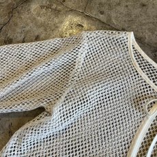 画像11: DOUBLE RIBBON DESIGN MESH SHORT L/S CARDIGAN  / Ladies M (11)