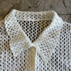画像9: ALL OVER MESH SHORT DESIGN L/S CARDIGAN  / Ladies M (9)