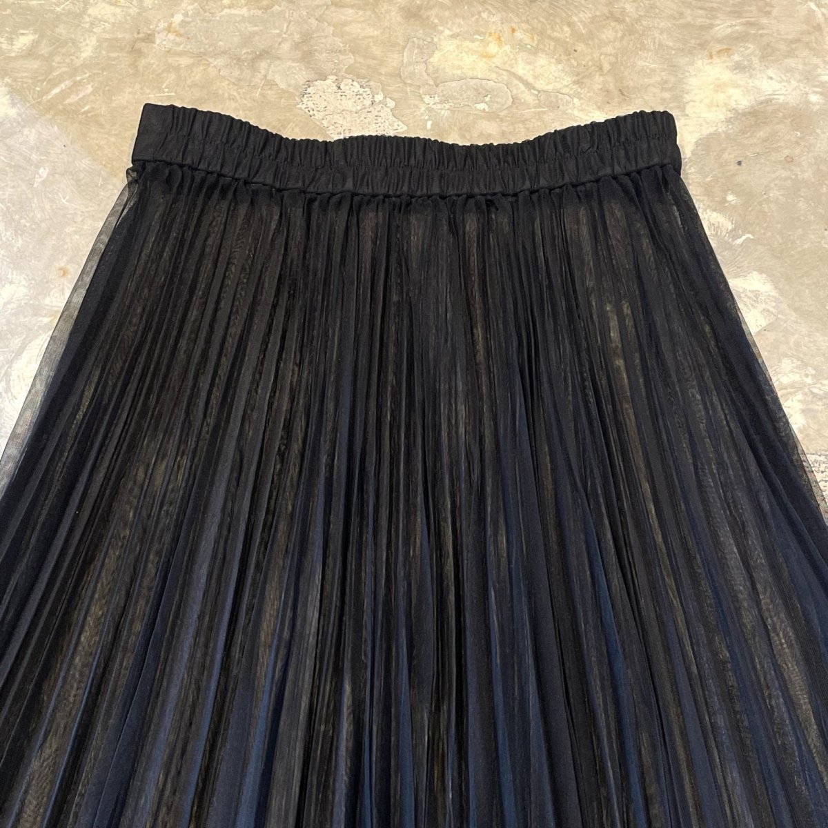画像10: BLACK COLOR DESIGN TULLE SKIRT / W26~W34 (10)