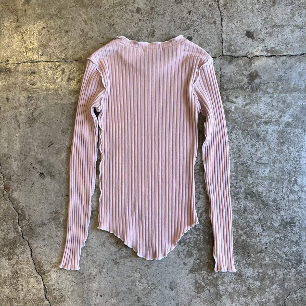 画像2: 【Wiz&Witch】"OUT STITCH" RIB L/S TEE / OS (2)