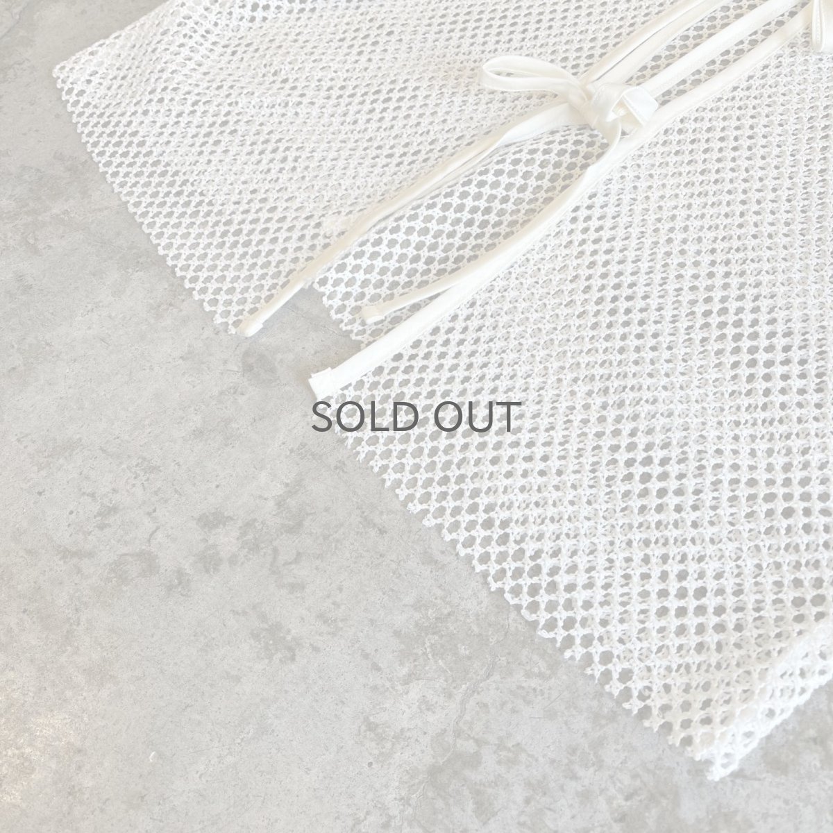 画像4: DOUBLE RIBBON DESIGN MESH SHORT L/S CARDIGAN  / Ladies M (4)