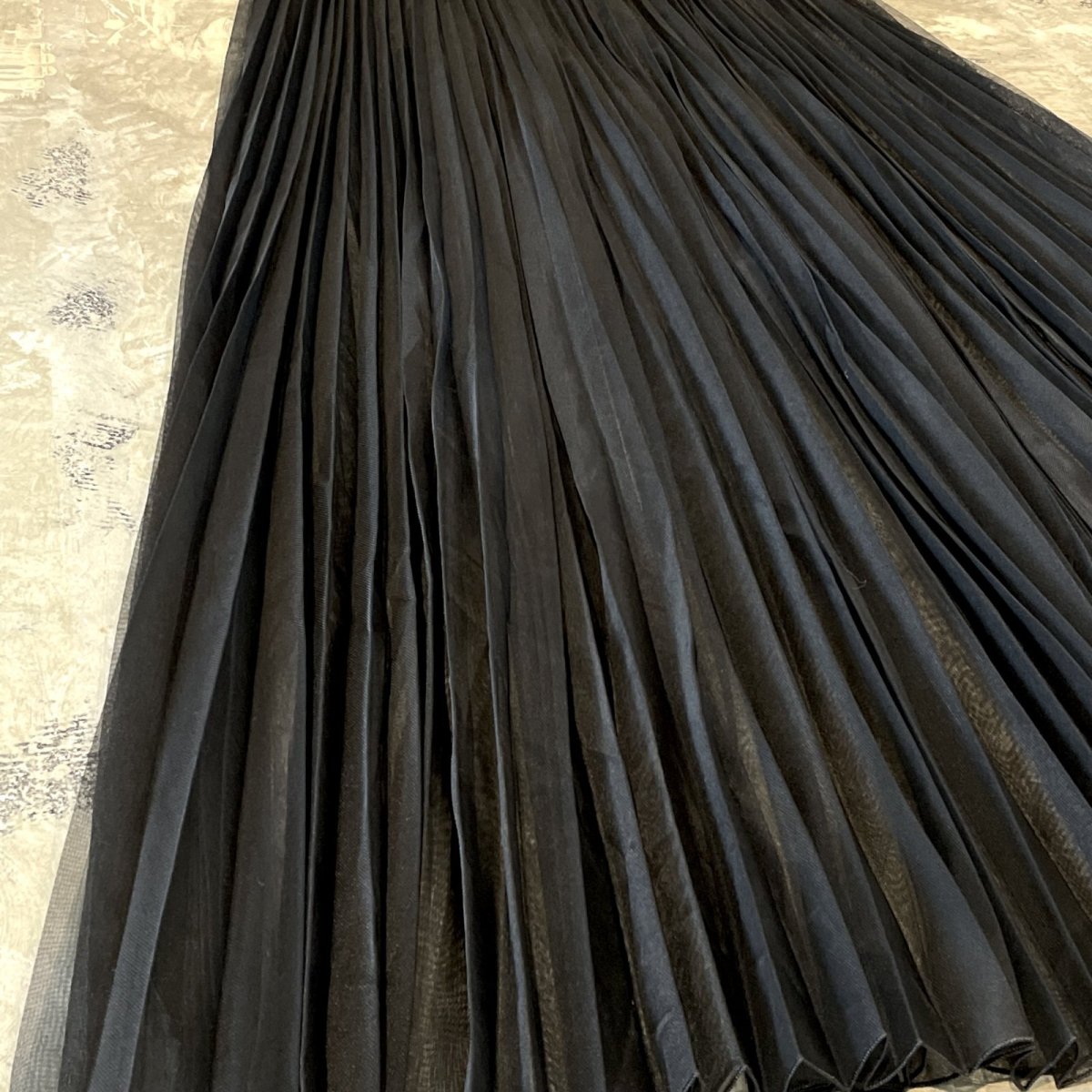 画像5: BLACK COLOR DESIGN TULLE SKIRT / W26~W34 (5)