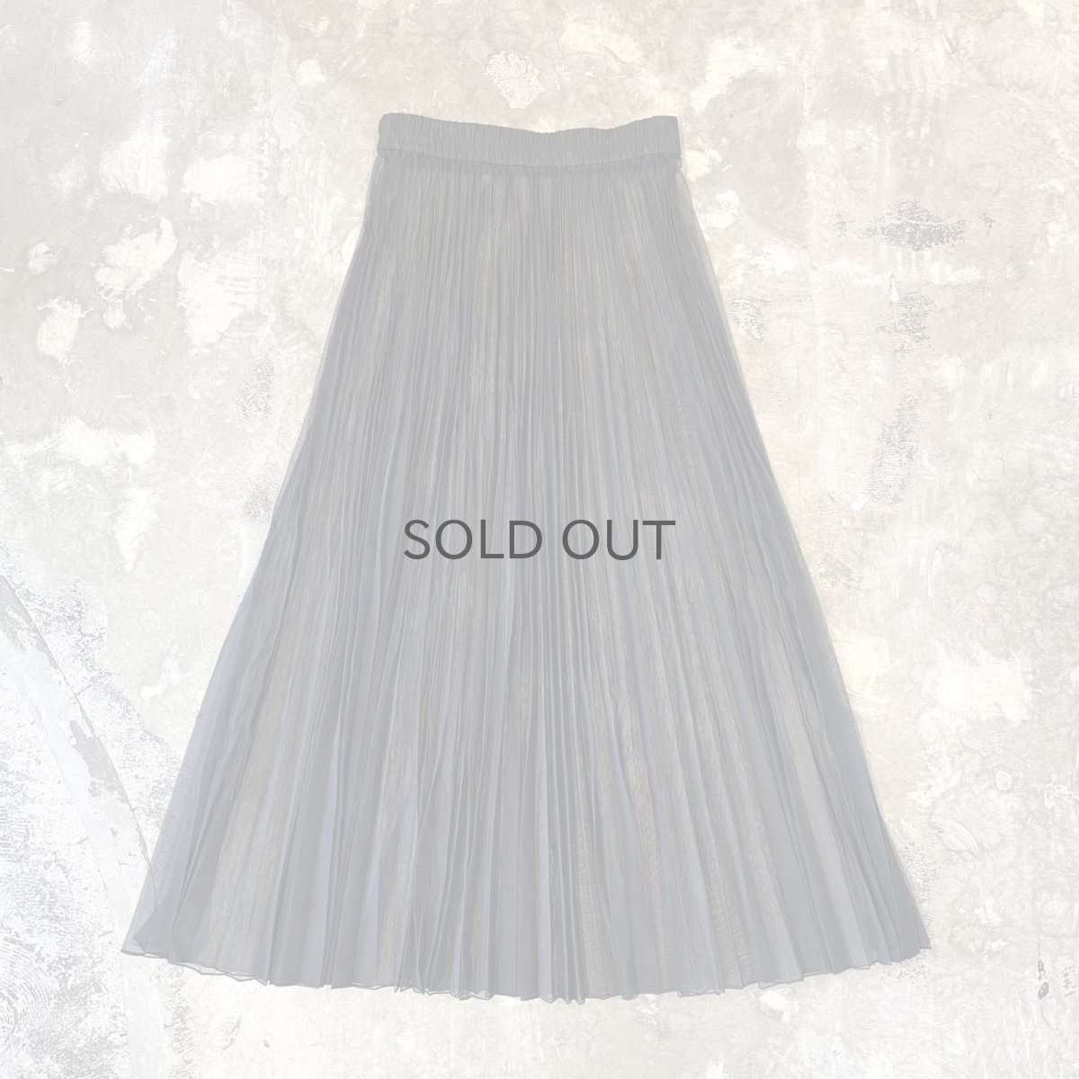 画像1: BLACK COLOR DESIGN TULLE SKIRT / W26~W34 (1)