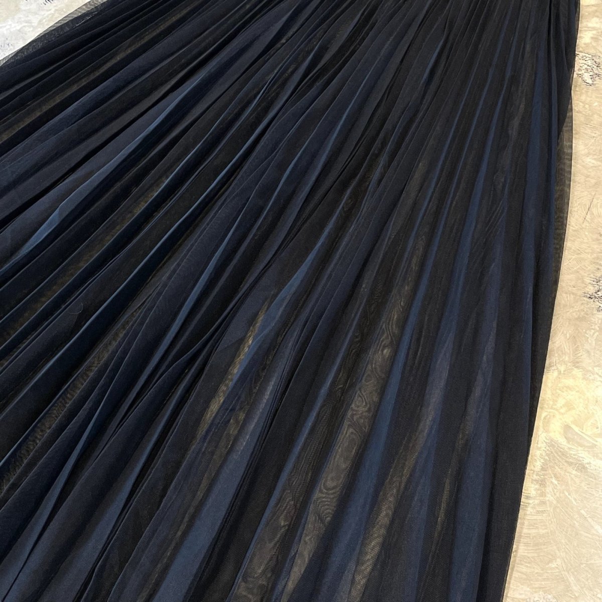 画像6: BLACK COLOR DESIGN TULLE SKIRT / W26~W34 (6)