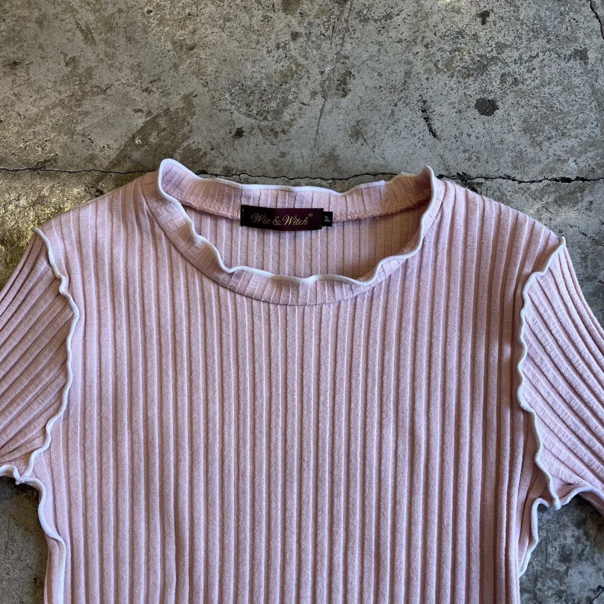 画像7: 【Wiz&Witch】"OUT STITCH" RIB L/S TEE / OS (7)