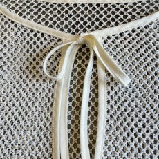 画像10: DOUBLE RIBBON DESIGN MESH SHORT L/S CARDIGAN  / Ladies M (10)